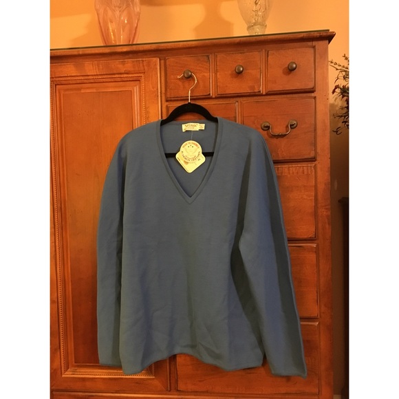 NWT St. Croix Men's Zephyr Wool V-Neck Sweater - Picture 7 of 7